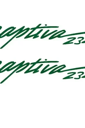 Rinker Boat Brand Decal | 232 Captiva Deep Green 28 x 7 Inch (Pair) Cheap