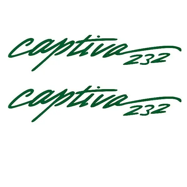 Rinker Boat Brand Decal | 232 Captiva Deep Green 28 x 7 Inch (Pair) Cheap
