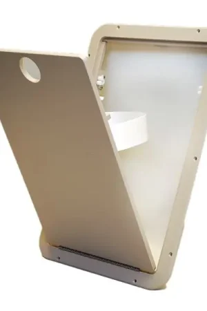 Worldwide Shipping Boat Trash Can Hatch | Beige Starboard 13 1/4 x 19 3/4 Inch