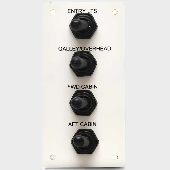 Rinker Boat Cabin Switch Panel 5766593 | White 4 1/2 x 2 1/4 Inch Worldwide Shipping