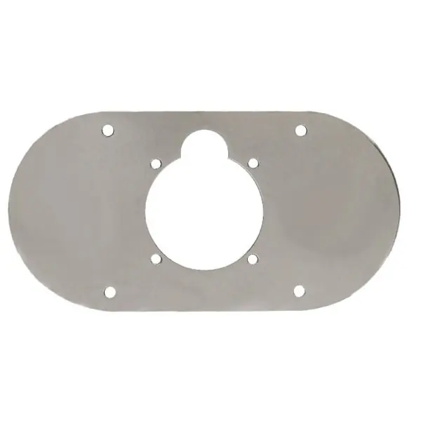 Price Drop Ranger Boat Fuel Fill Plate 6301010 | 621 Stainless Steel 7 1/2 Inch
