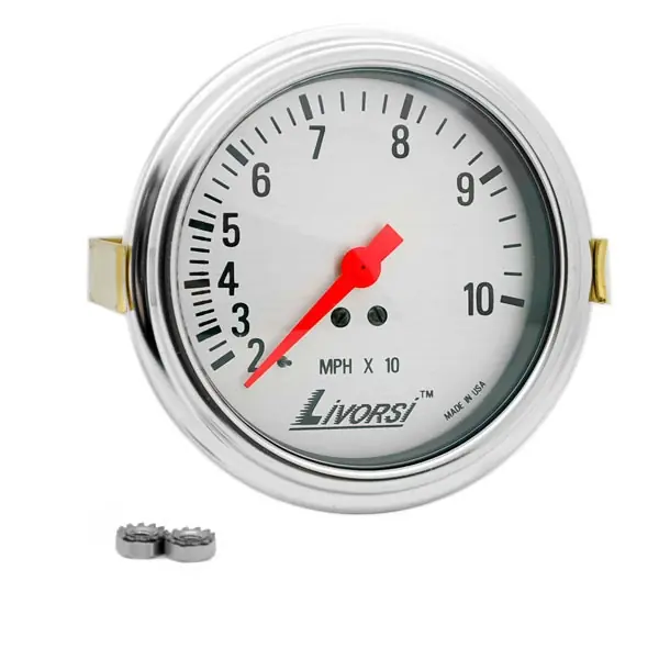 Reduced Price Livorsi Boat Speedometer Gauge LG100DPLCH | 100 MPH 3 3/8 Inch Go Fast