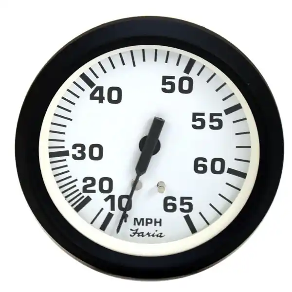 Factory Price Faria Boat Speedometer Gauge SE9534B | Euro Black White 3 1/4 Inch