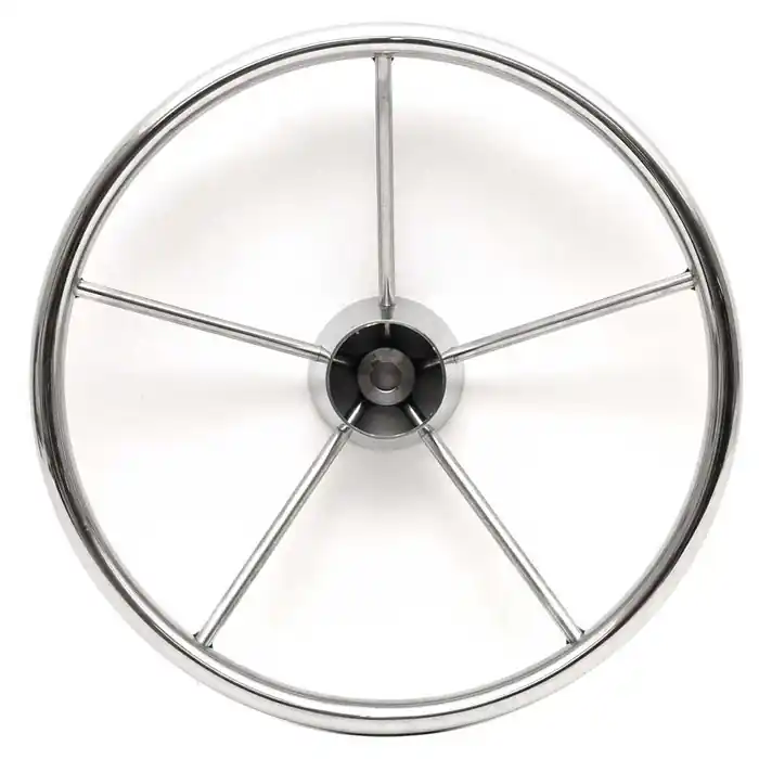 Fountain Boat Steering Wheel SW-515219 | Stainless Steel 15 1/2 Inch Last Chance