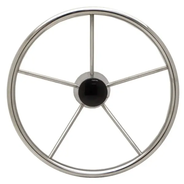 Springfield Boat Steering Wheel 7302 | Destroyer 15 1/2 Inch Stainless Direct From Factory