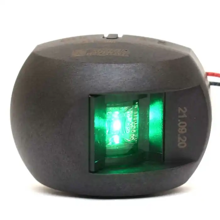 Aqua Signal Boat Navigation Bow Light 28202-1 | Side Mount Green 12V Bargain