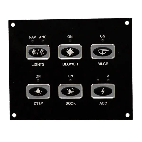Order Now Bryant Boat Keypad Switch Panel 210-A-1 | Black 4 3/4 X 3 7/8 Inch