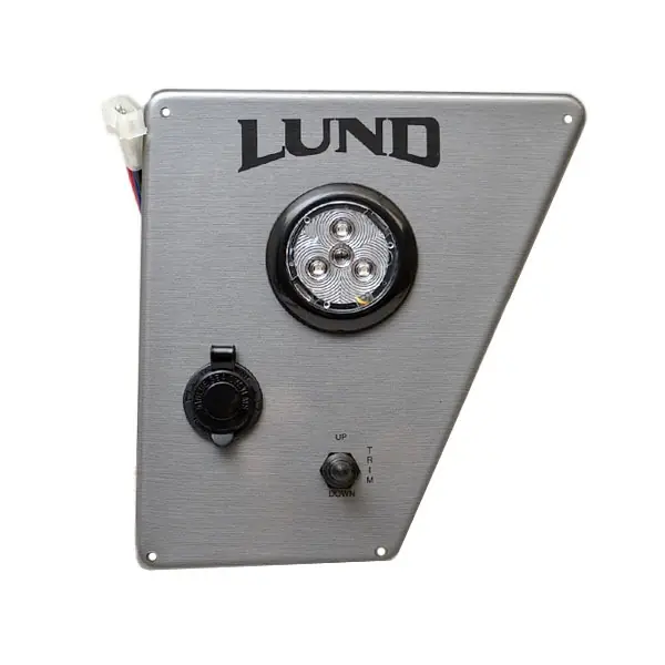 Markdown Lund Boat Trim Switch Panel LN093P02386 | 186 Tyee Gray Brushed