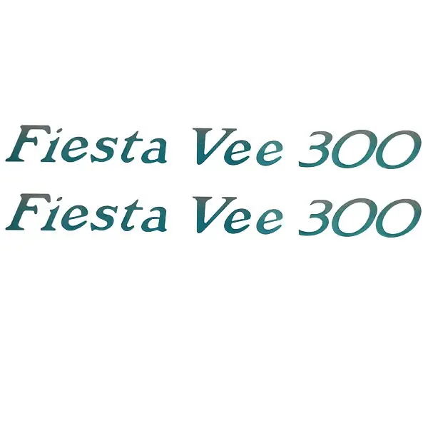 Rinker Boat Brand Decal | Fiesta Vee 300 Dark Turquoise (Pair) Free Shipping