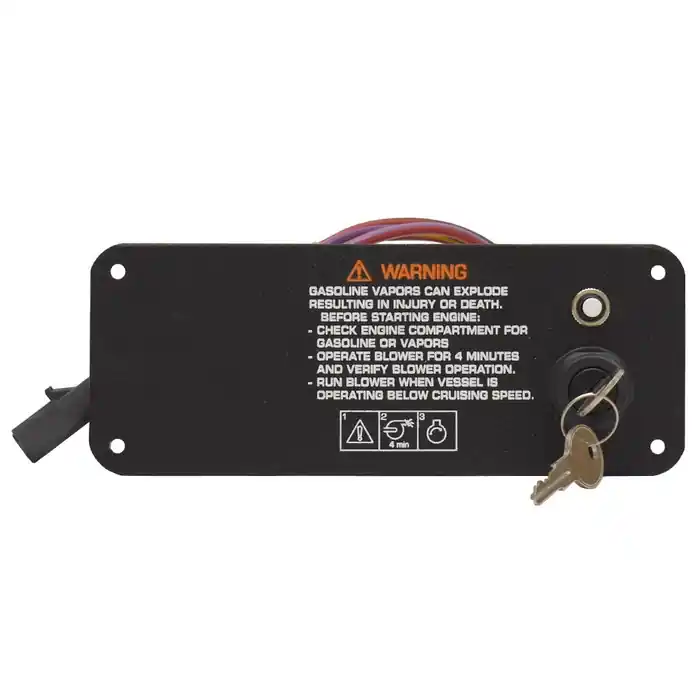 Must Have Four Winns Boat Ignition Panel 025-4530 | Black Aluminum