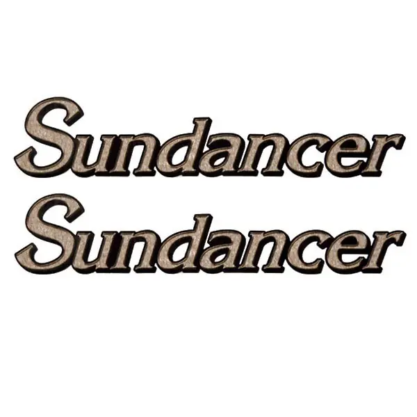 While Supplies Last Sea Ray Boat Model Decals 136896-06 | Sundancer Gray Stickers (Pair)