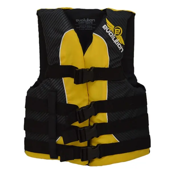 Evolution Boat Life Jacket 112232-300-010-13 | Adult XS Yellow Black Exclusive Offer
