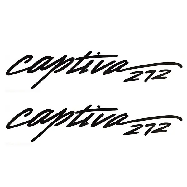 Reduced Price Rinker Boat Brand Decal VS81070-3BLK | 272 Captiva Black (Pair)