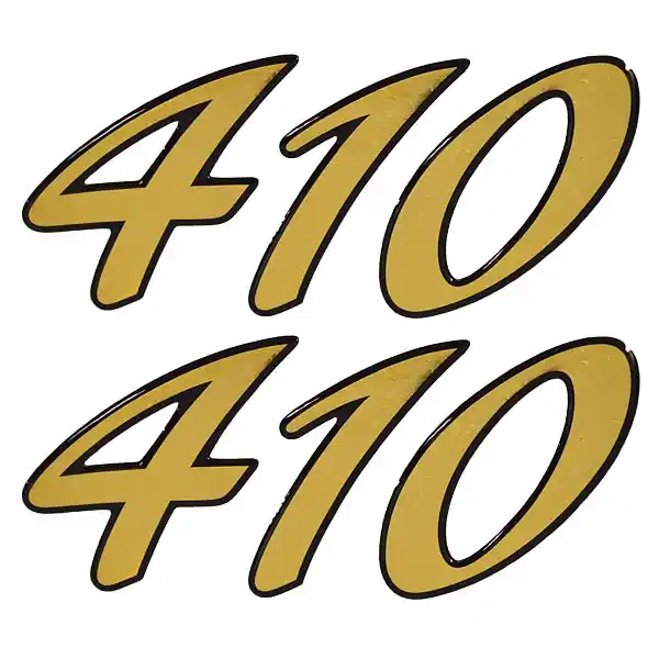 Free Delivery Rinker Boat Decal 200660 | 410 Black Gold Vinyl 8 Inch (Set of 2)