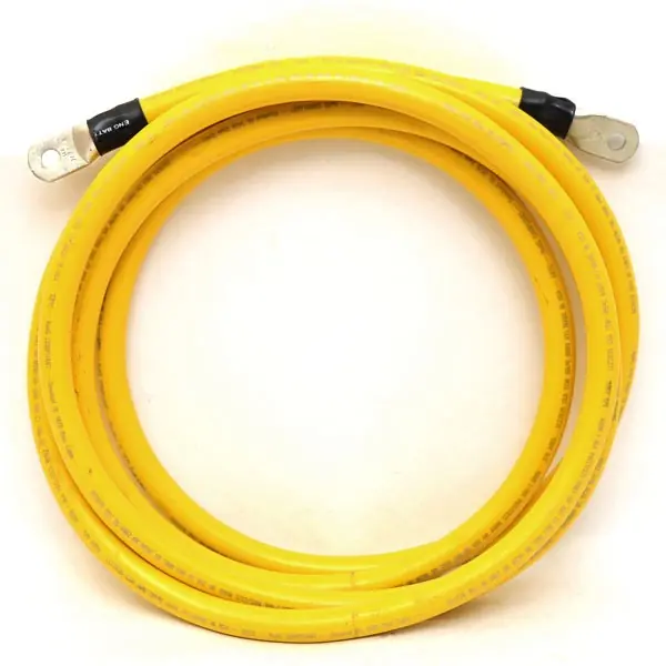 Same Day Shipping Boat 2/0 AWG Battery Cable | Scout 11 Foot 5/8 Inch OD Yellow