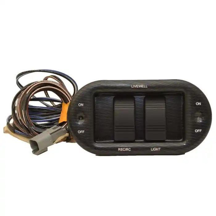 Free Shipping Crestliner Boat Livewell Switch Panel 2076848 | 18 Raptor Gray