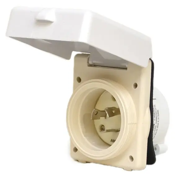 Hubbell Boat Shore Power Inlet HBL316NM | 16A 230V Plastic Mirrored Hassle-Free Returns