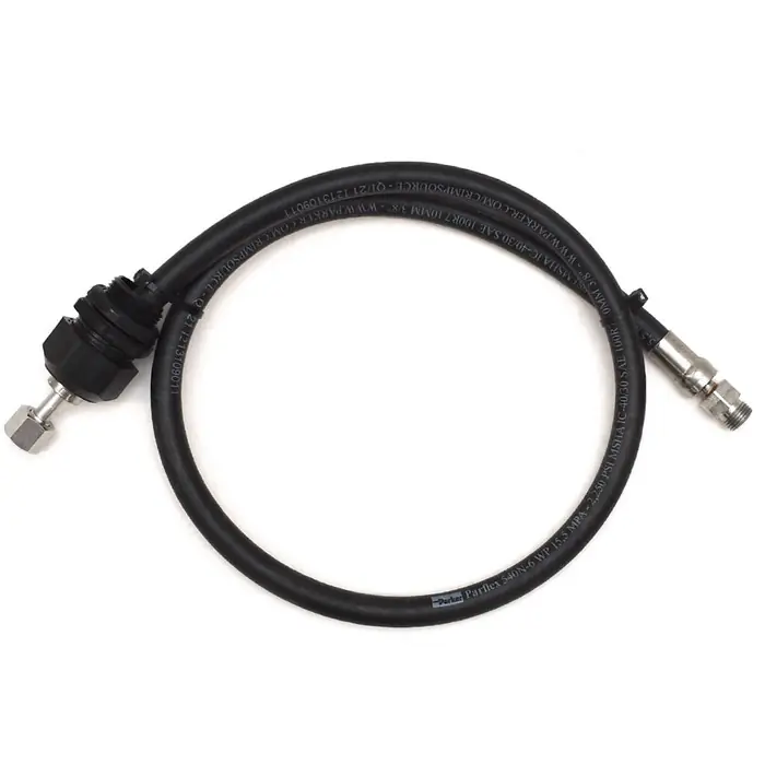 Parker Boat Hydraulic Hose 540N-6 | w/ Cable Grip 3/8 Inch 4 FT Price Cut