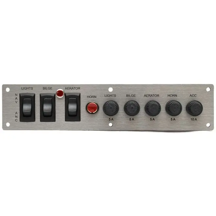 Best Seller Lund Boat Switch and Fuse Panel 2398350 | Gray 9 1/8 x 2 Inch