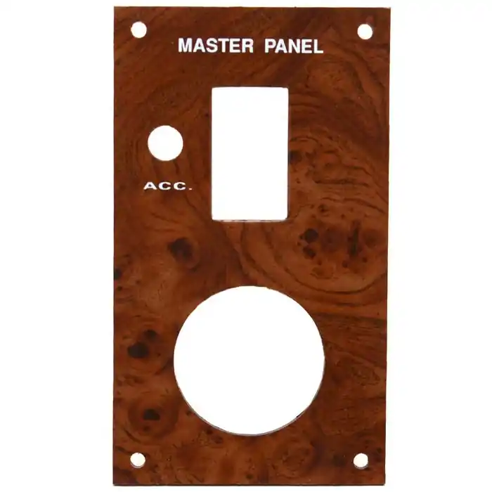 Latest Bass Cat Boat Blank Master Panel | Rocker Switch Faux Woodgrain