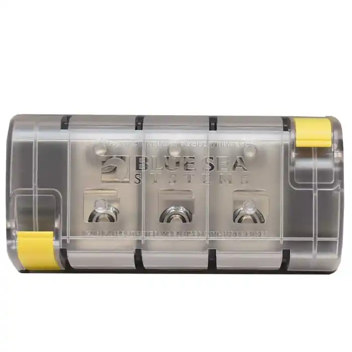 Blue Sea Boat Fuse Block 5194B | Independent 3-Circuit 58VDC MRBF High Quality