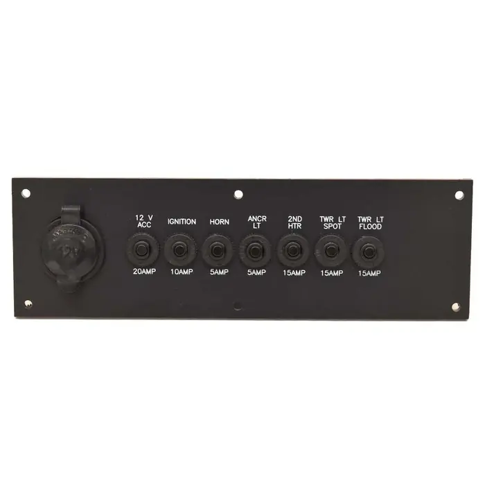 Axis Boat Breaker Switch Panel 3747033 | 2017 Black 9 3/4 x 3 Inch Price Cut
