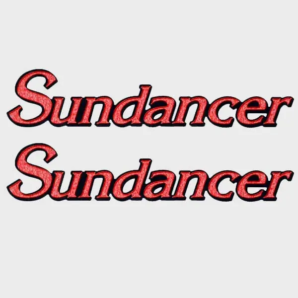 Sea Ray Boat Decal Stickers | Sundancer 23 x 4 3/4 Inch (Pair) Certified