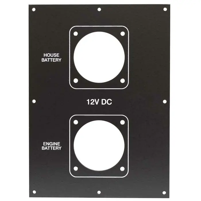 Boat Blank Battery Switch Panel 8906719 | Aluminum 12V DC Wholesale