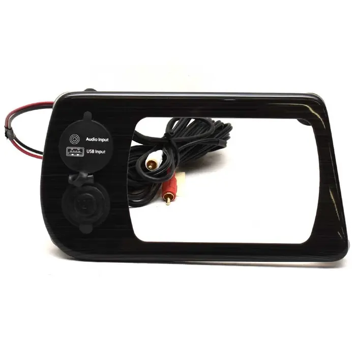 Lowe Boat Blank Radio Panel 2280207 | 9 1/8 x 5 Inch Black Silver Warranty Included