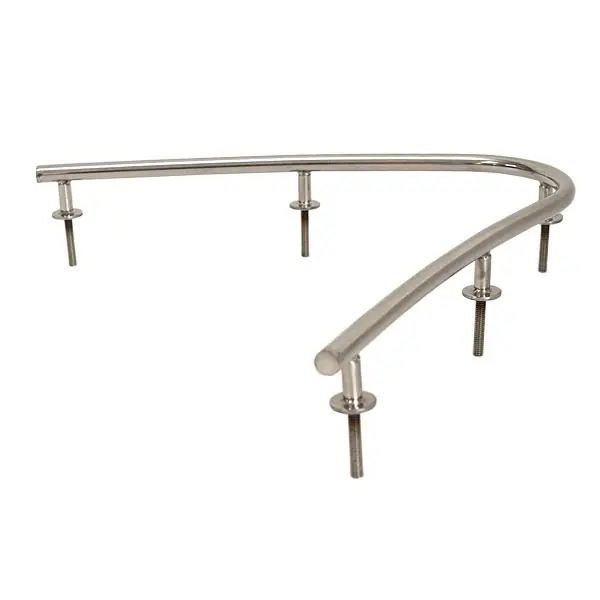 Warranty Included Tracker Boat Offset Grab Rail | 16 x 14 x 3 Inch Stainless Steel