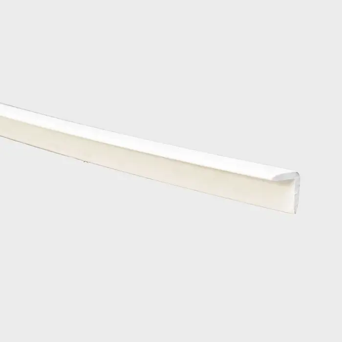 Hot Deal Boat Angled Molding | 1 x 1 Inch White Plastic (12 FT)