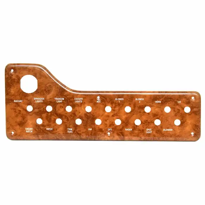 Secure Checkout Rinker Boat Blank Breaker Panel 206606A | 320 Woodgrain