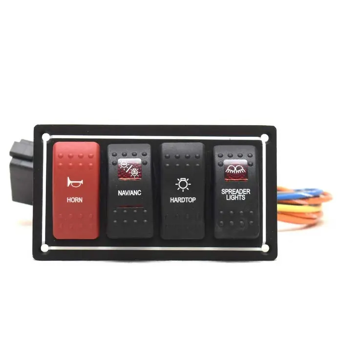 Buy Direct Pursuit Boat Rocker Switch Panel 3309280 | Black Aluminum