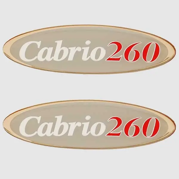 Today Only Larson Boat Foam Filled Decals 0572732 | 6 3/8 Inch Cabrio 260 (Pair)