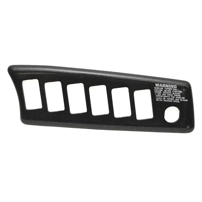 Malibu Boat Blank Switch Panel 5423017 | 9 1/4 x 3 Inch Metallic Black Express Delivery