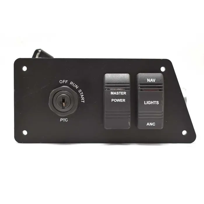 Ranger Boat Ignition Switch Panel 304954 | VS 6 3/8 x 3 Inch Black Limited Edition