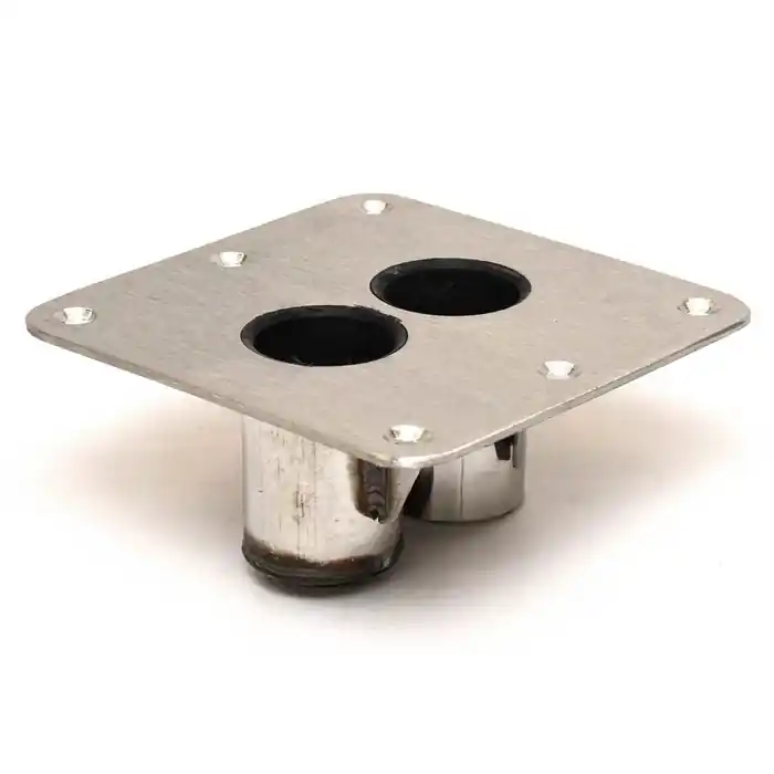 Springfield Marine Boat Ski Pylon Base 3640035-S | KingPin Ski Tow 2 Hole Satin Hot Deal