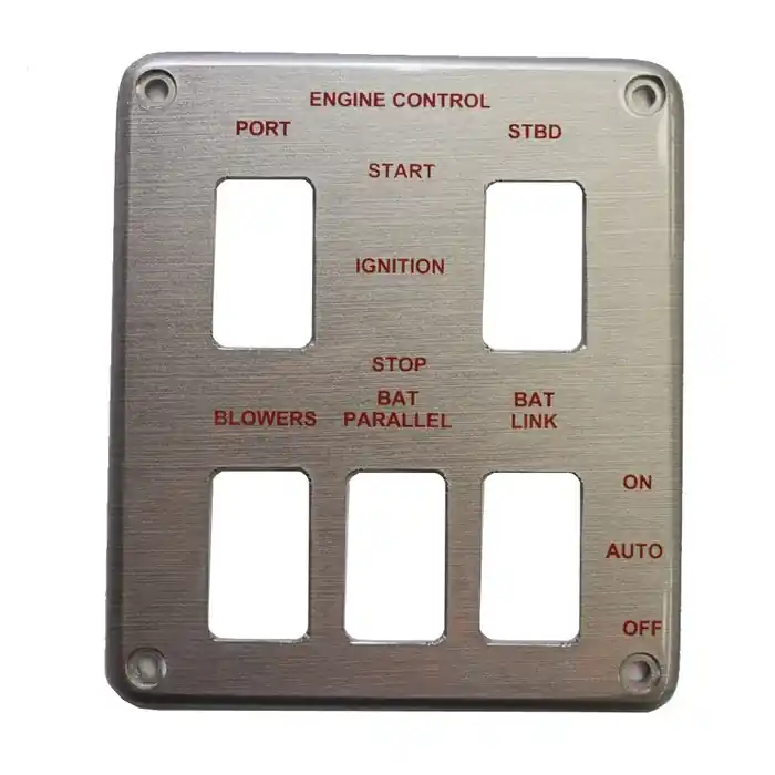 Cruisers Boat Blank Rocker Switch Panel V2335800 | 5-Switch Acrylic Big Sale