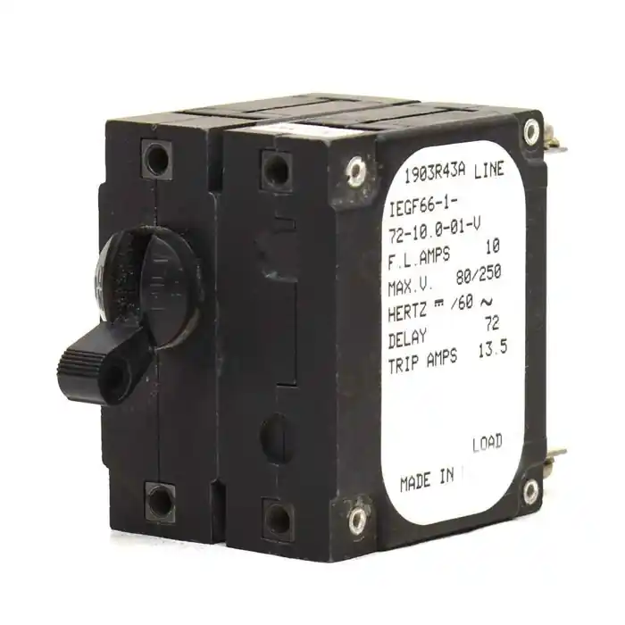 Airpax Boat Circuit Breaker IEGF66-1-72-10.0-01-V | 10A 250V Sale