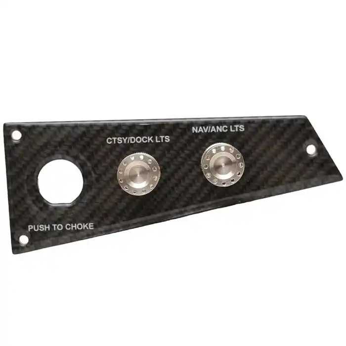 Glastron Boat Switch Panel 025-4894 | 6 3/8 x 2 3/8 Inch Black Original