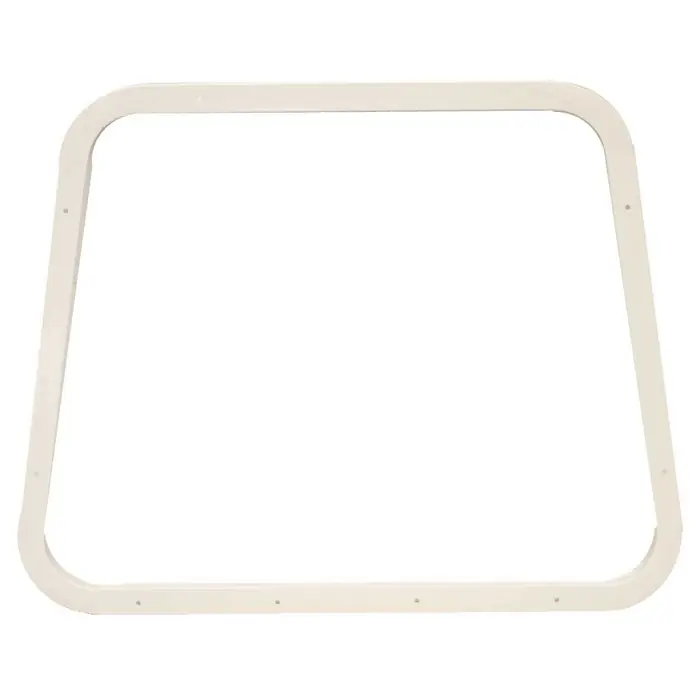 Tiara Boat Trim Ring | 23 1/2 x 18 3/4 Inch White Aluminum Handmade