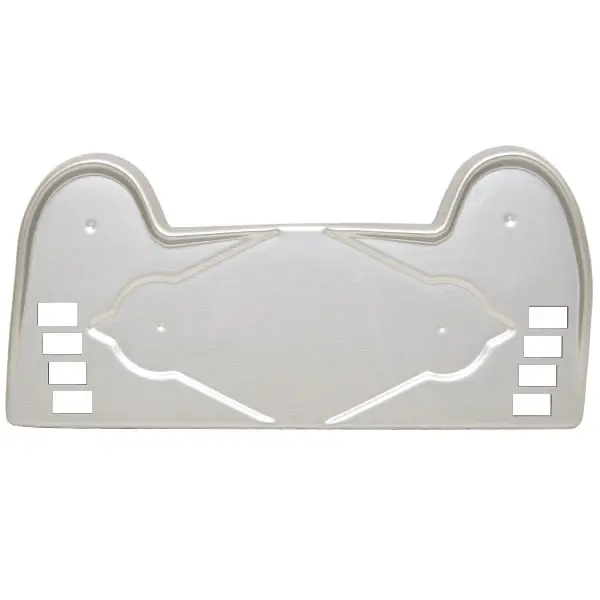 Stratos Boat Switch Panel Blank 7KE468 | 385 XF Silver Plastic Same Day Shipping