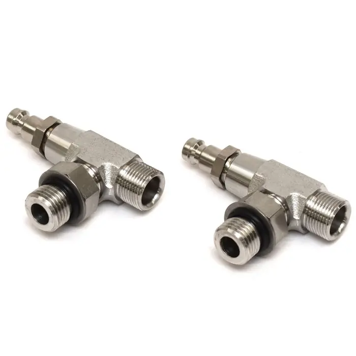Seastar Boat Bleed Tee Fitting HF6013 | 3/8 Inch SS (Pair) Save Now