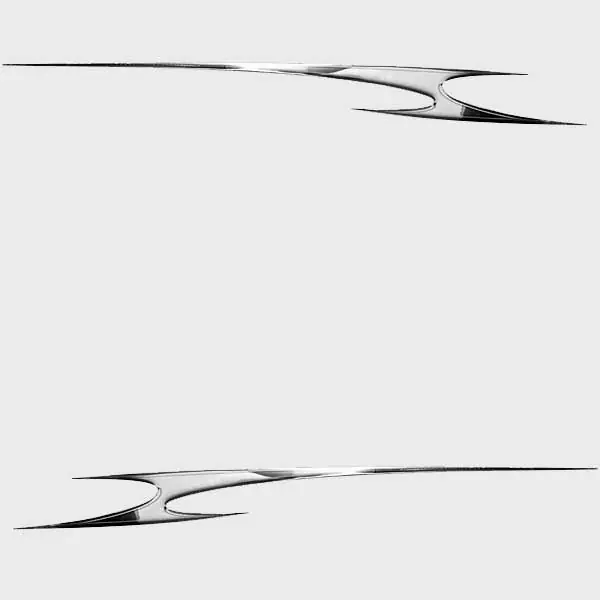 Larson Boat Raised Decals 0573171 | SEI Silver Stickers (Set of 2) Super Sale