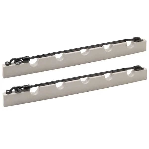 Must Have Lund Boat Rod Handle Holder 1984008 | Gray 18 1/2 x 1 3/4 Inch (Pair)