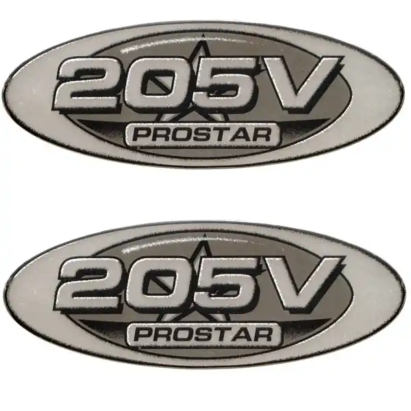 Modern Mastercraft Boat Raised Decal 758119 | ProStar 205V Emblem 13 1/2 In (Pair)