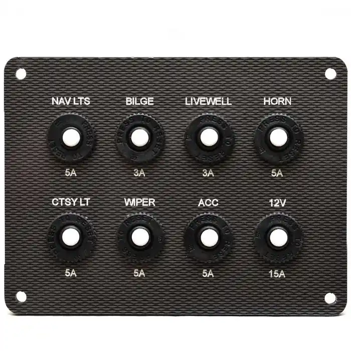 Lund Boat Breaker Switch Panel 2244120 | w/ Fuse Block 5 x 3 3/4 Inch Don’t Miss Out