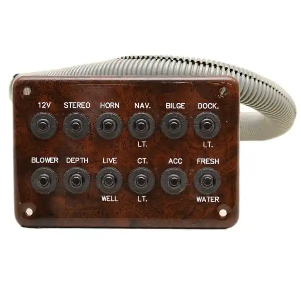Standard Boat Breaker Panel | 6 x 4 Inch Glossy Woodgrain Plastic Trending