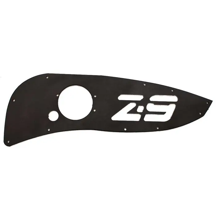 Nitro Boat Blank Shifter Panel | Z9 Black 25 5/8 x 9 Inch Starboard No Minimum Order