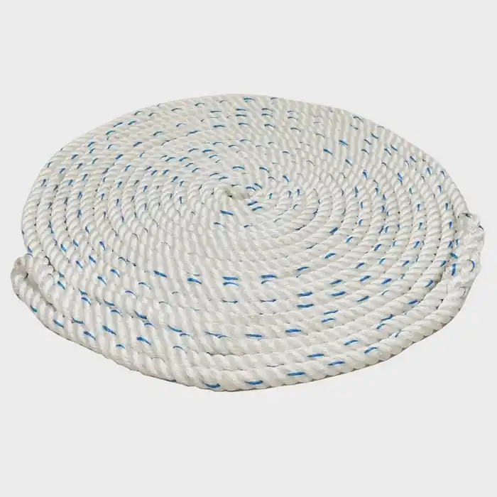 Seachoice Boat Dock Line 47651 | w/ Tracer Twisted Nylon 3/4 Inch (50 FT) Premium